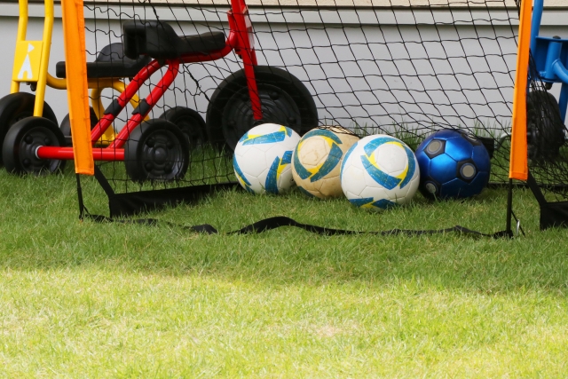 サッカーの習い事の様子